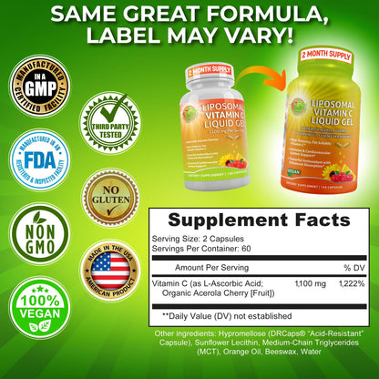 Detalle suplemento vitamina c liquida liposomal con calcio SUPPLEMENTS STUDIO