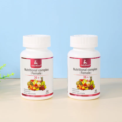 Detalle de una tableta multivitamínica JulyDeer