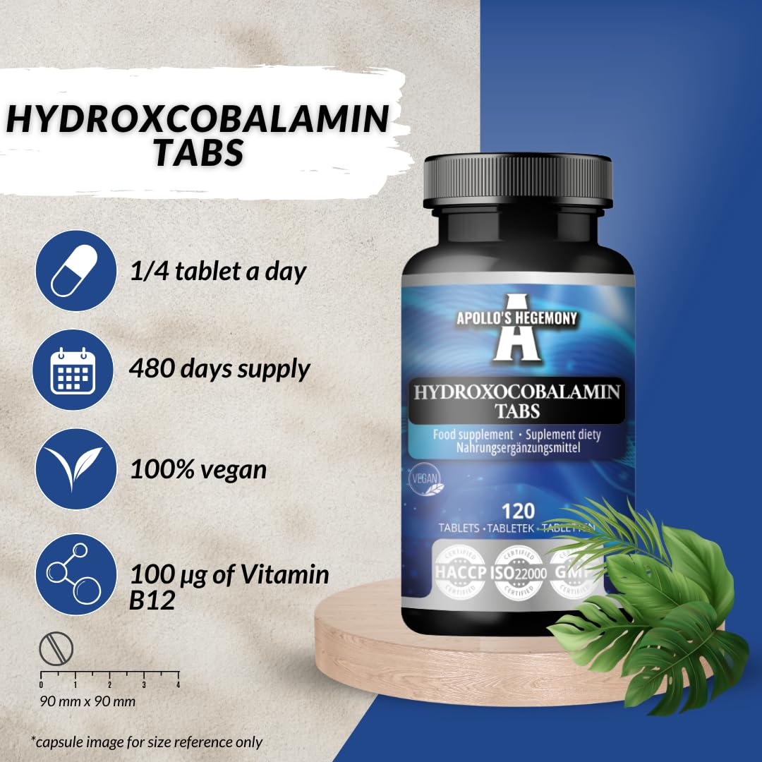 Detalle tabletas vegan vitamina b12 apollo's hegemony