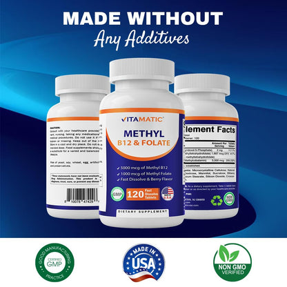 detalle tabletas vitamatic metil folato b12 energía y nervios