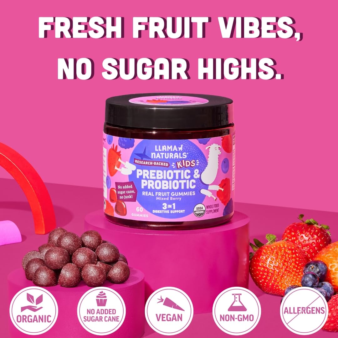 Detalle textura gominolas probióticas sabor frutas orgánicas