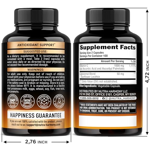Detalle botella vitaminas C liposomal 1000mg