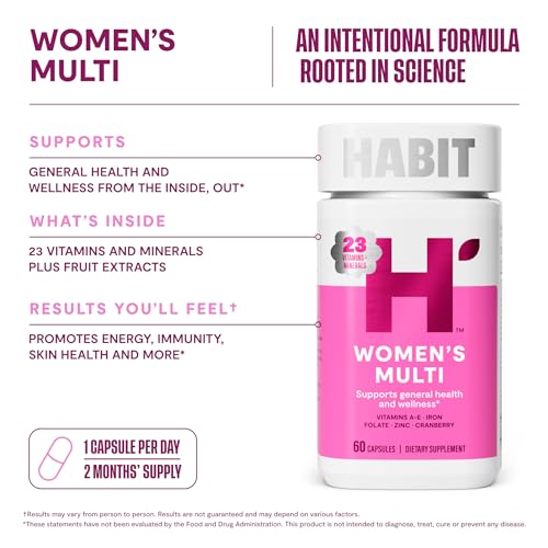 Detalles del contenido y beneficios de salud del multivitamínico Habit.