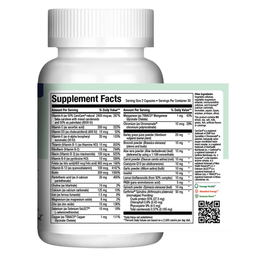 Detalles de los ingredientes del suplemento Maxi Health