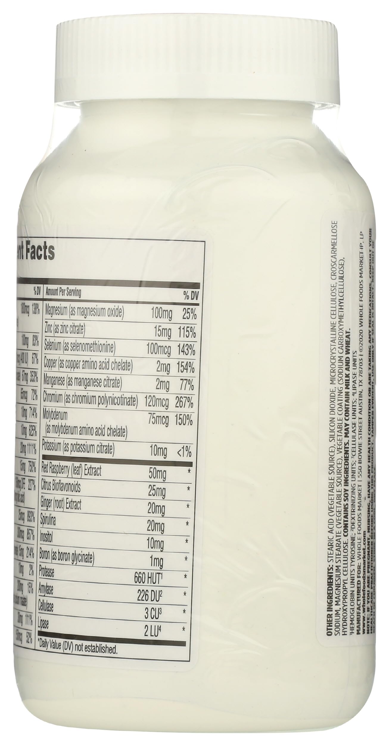 Detalles del multivitamínico prenatal 365 con vitaminas y minerales