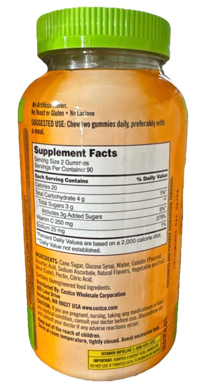 Detalles del producto gomas vitamina C Kirkland