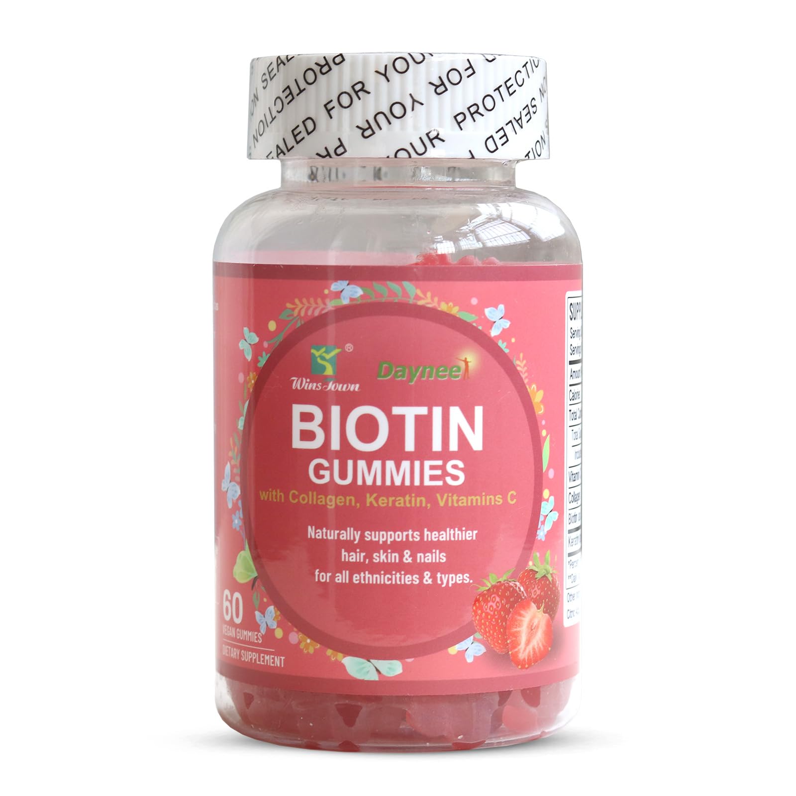 Detalles del producto gominolas biotina Wins Town