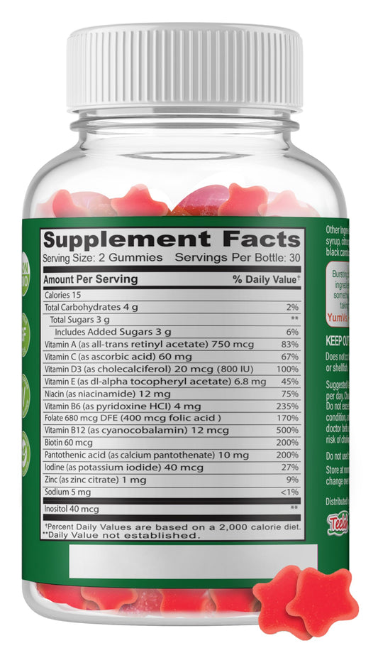 Detalles de suplemento Yum-V's Multivitamínico en jalea