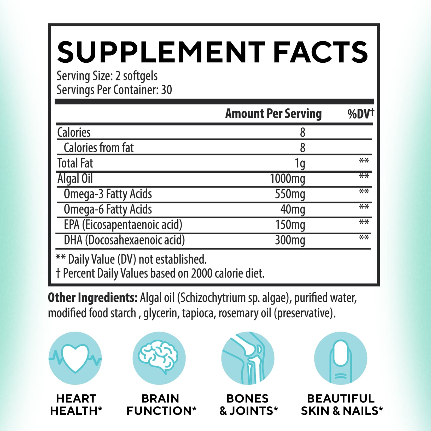 detalles de vitaminas y omega 3 en etiqueta