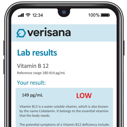 Detector de muestra para prueba de vitamina b12 Verisana