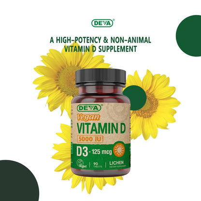 DEVA suplemento vitamina d3 libre de gluten y soja