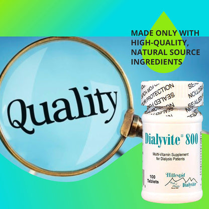 Dialyvite 800 alto en vitamina C y B6 para pacientes CKD