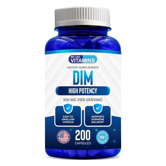 Frasco de DIM 100mg de diindolilmetano en cápsulas