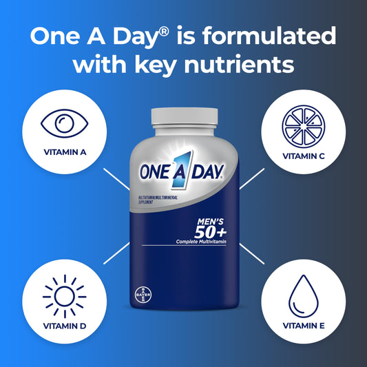 ONE A DAY diseñado para apoyar la función cerebral y salud masculina.