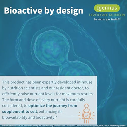 Diseño bioactivo de multivitaminas Igennus