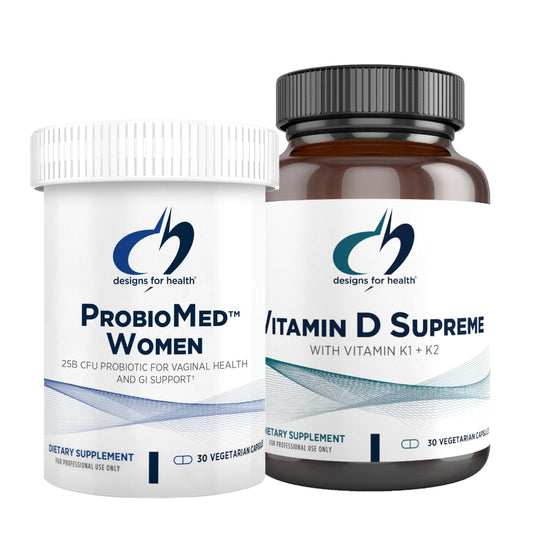 Paquete vitaminas D y probiótico mujer Diseños para la Salud