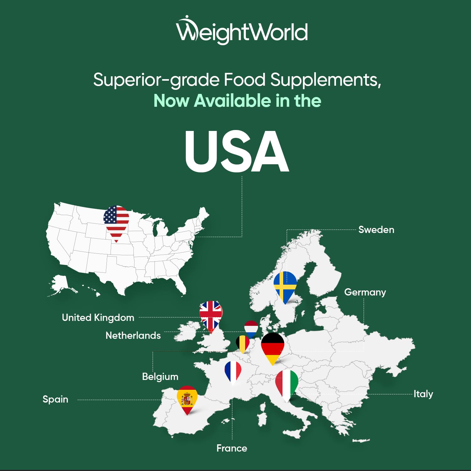 disponibilidad internacional de productos WeightWorld.