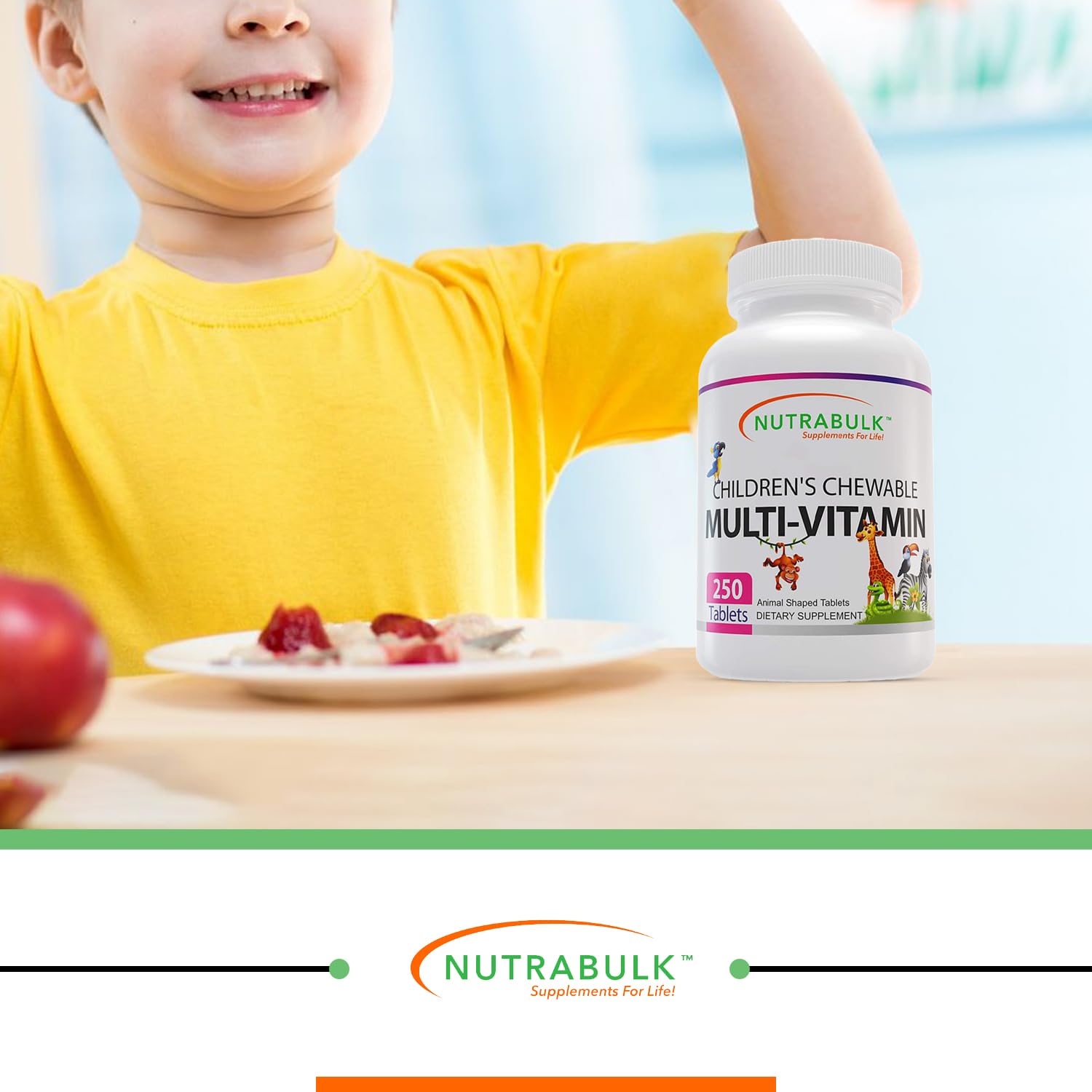 Diversión con NutraBulk Multivitamínico Infantil