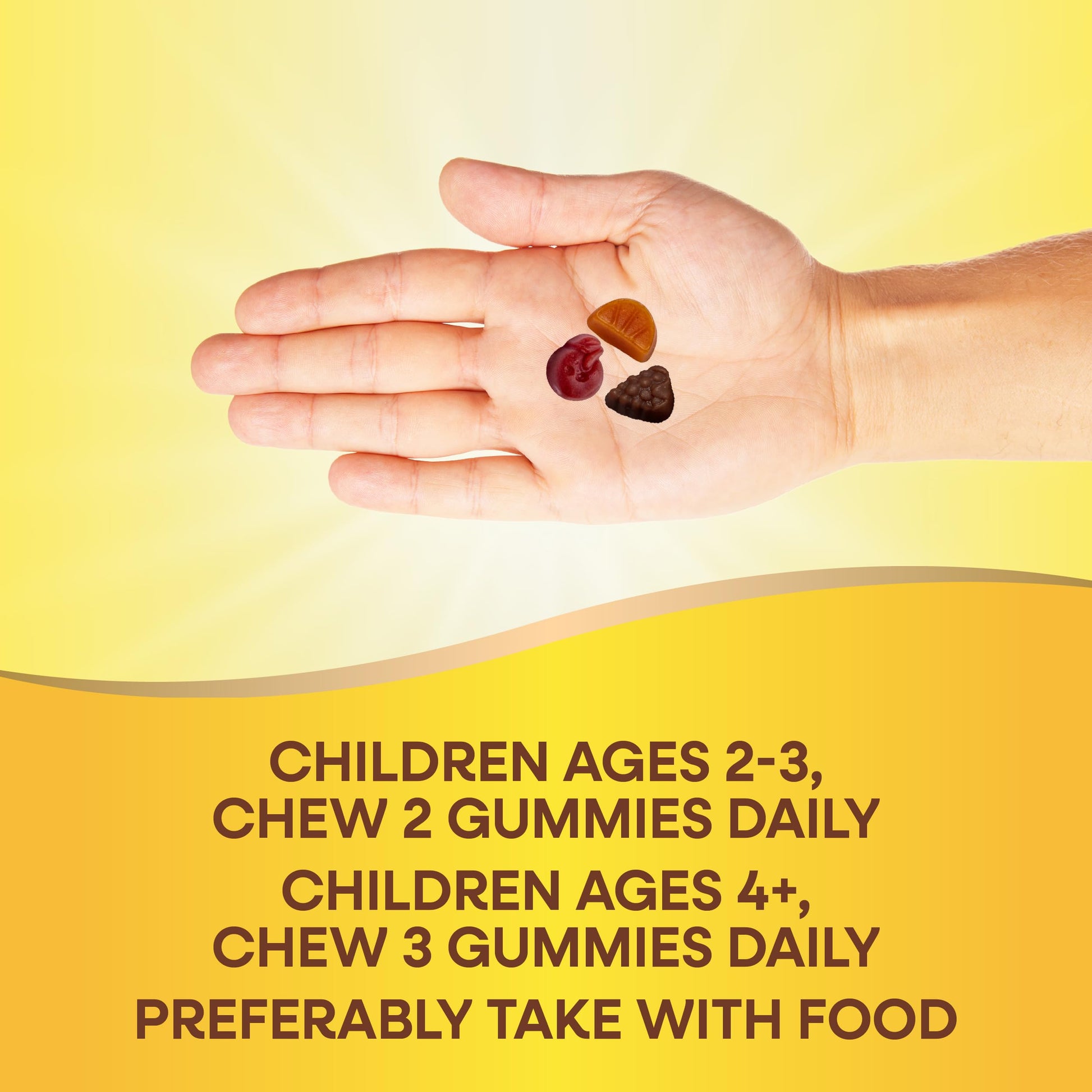 Diversos sabores de gominolas multivitamínicas