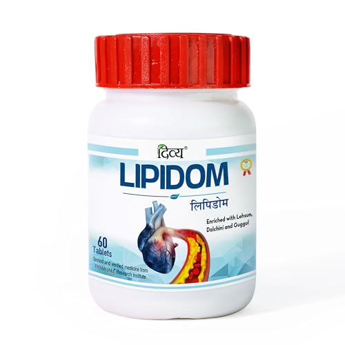 Envase de Divya Lipidom tabletas