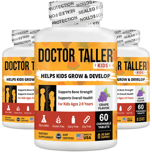 Doctor Taller Kids multivitaminas para crecer y huesos fuertes