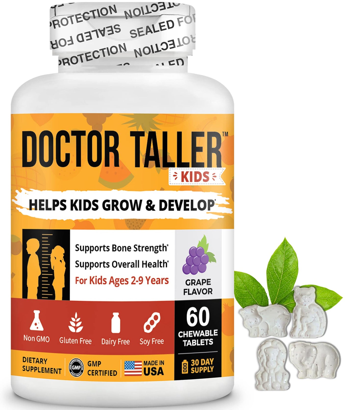Doctor Taller Kids suplemento vegano masticable para niños