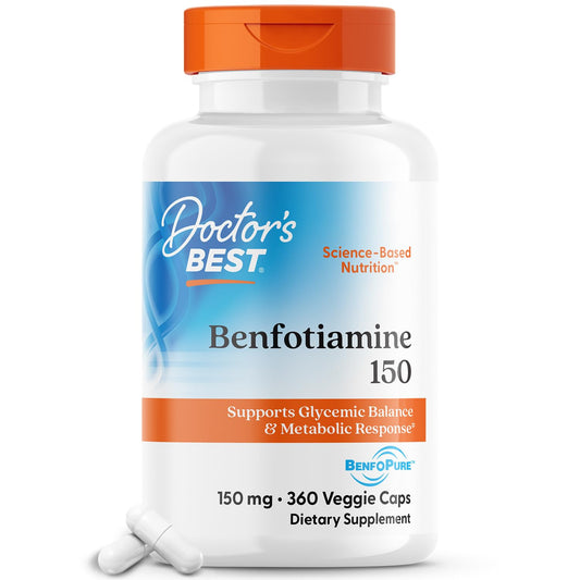 Doctor's Best benfotiamina 150mg frasco frontal 360 capsulas