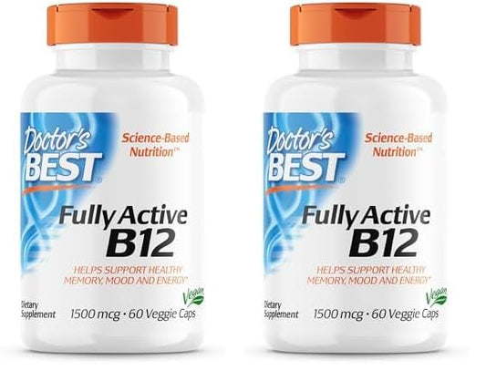 Doctor's BEST vitamina b12 metilcobalamina paquete doble 60 unidades