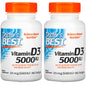 Doctor's Best vitamina D3 5000 IU frascos paquete doble