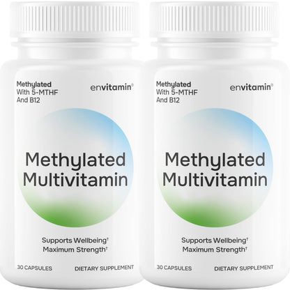 Dos botellas de Multivitamínico Metilado envitamin