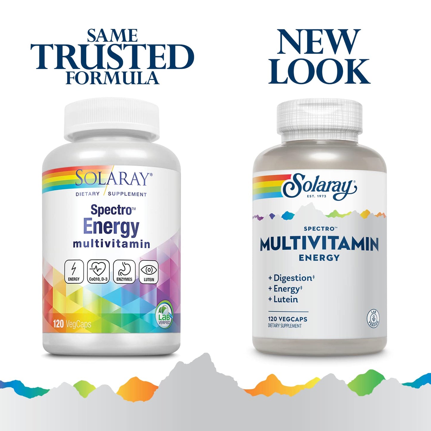 Dos versiones de multivitamínico Solaray