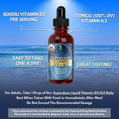 Dosificador gotas vitamina d3 k2 Tropical Oasis sin OGM
