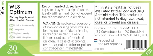 Dosis recomendada para el suplemento WLS