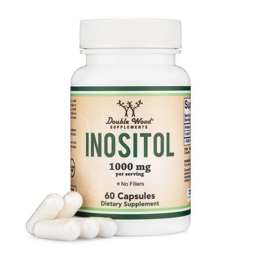 Double Wood suplemento cápsulas de inositol 1000mg envase frontal