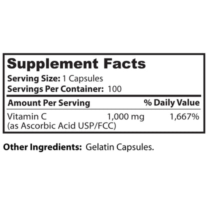 Dr Clark vitamina C 1000 mg alta absorción cápsulas