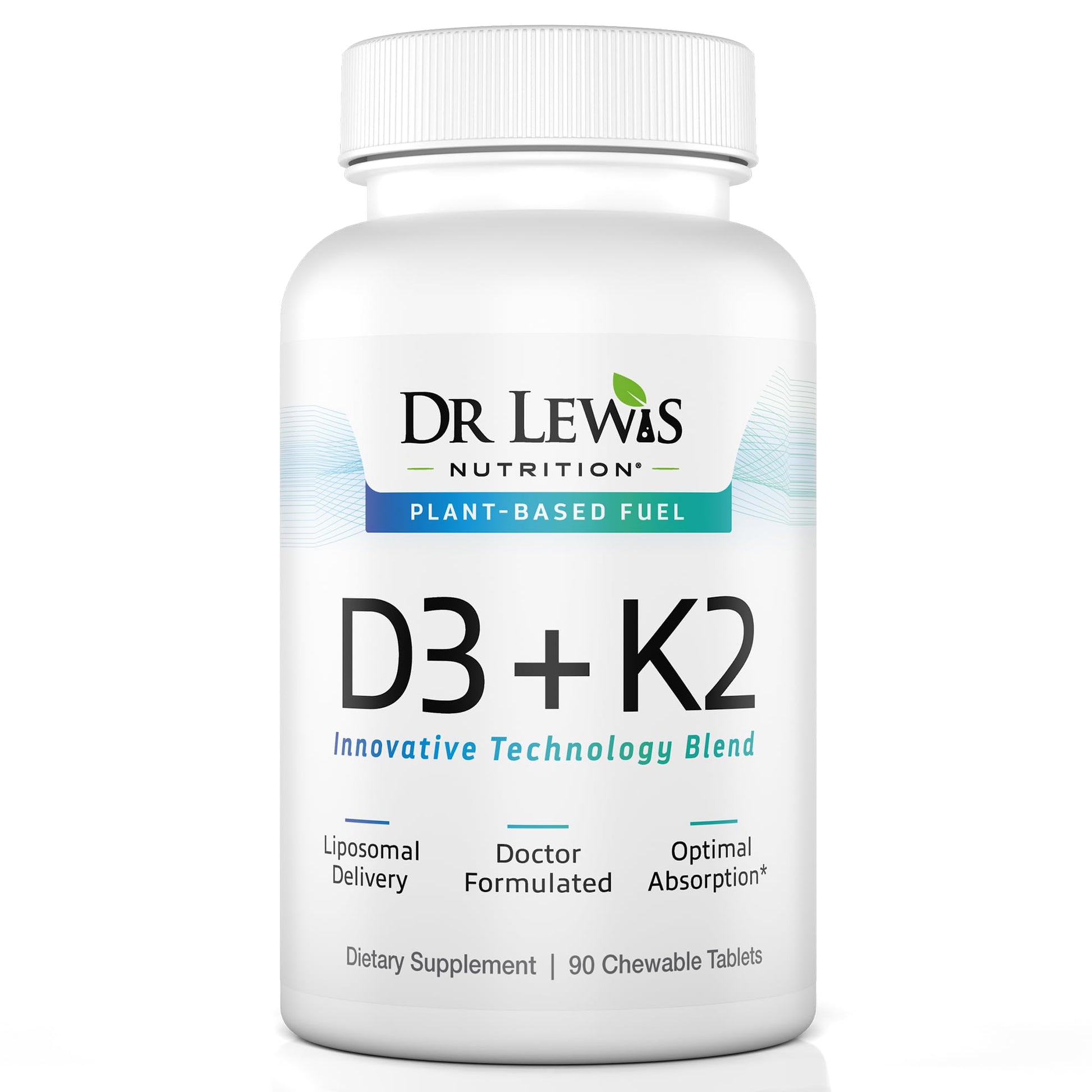 Dr Lewis vitaminas d3 k2 para salud ósea e inmunidad 90 tabletas