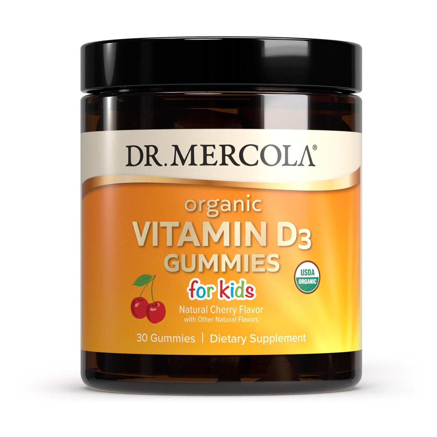 Dr Mercola gomitas vitamina d3 orgánica para niños sabor cereza