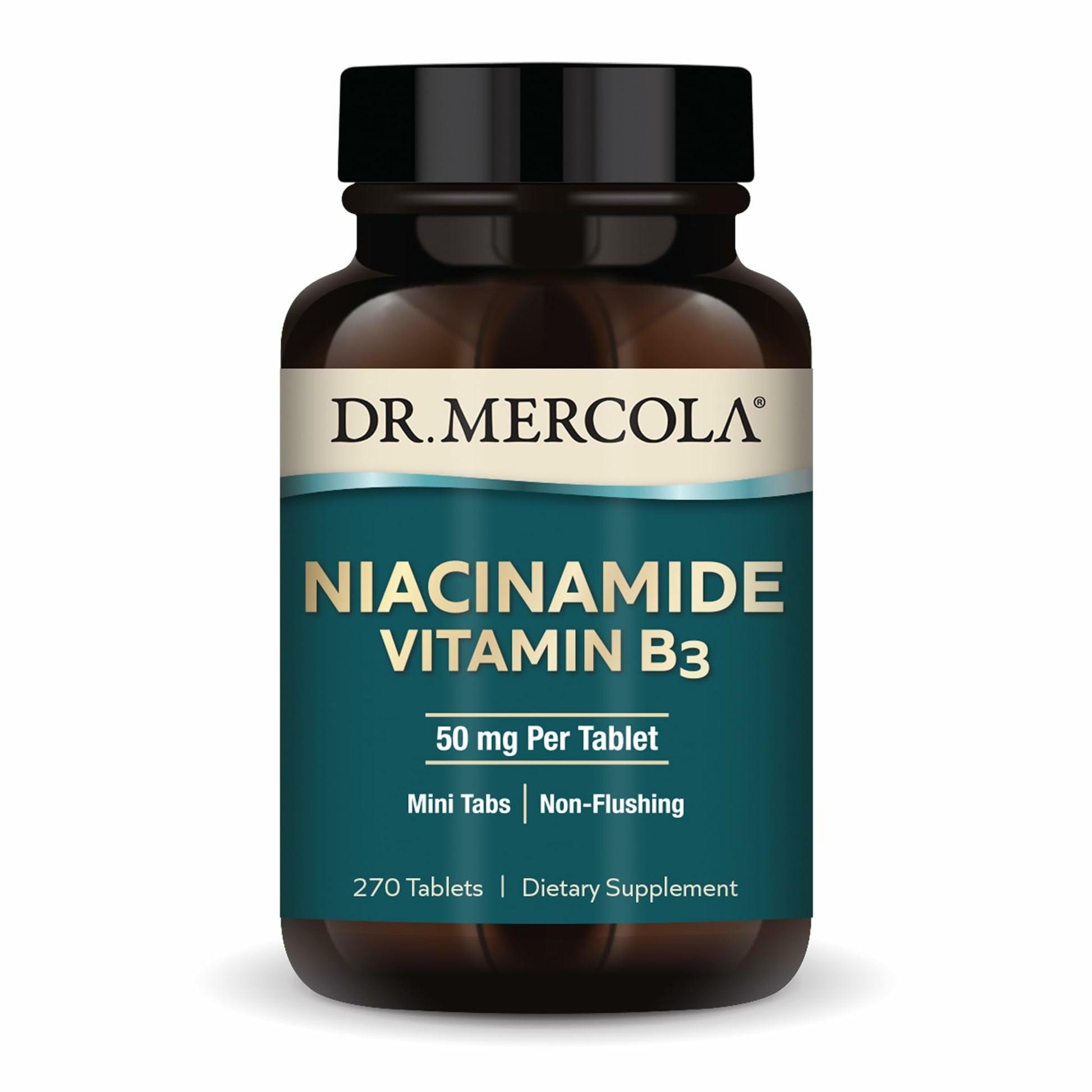 Dr Mercola Niacinamida Vitamina B3 suplemento 270 tabletas