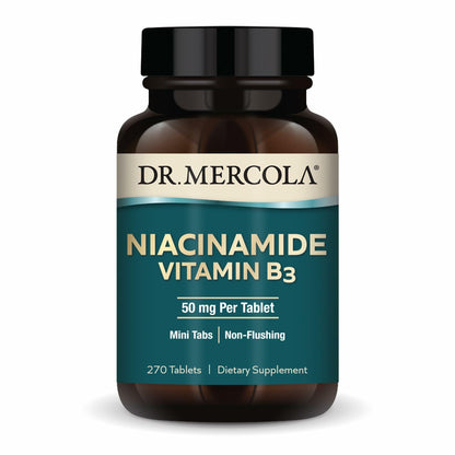 Dr Mercola Niacinamida Vitamina B3 suplemento 270 tabletas