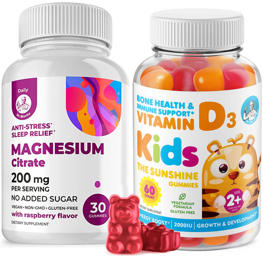 DR. MORITZ gomitas vitamina d3 magnesio para niños y adultos