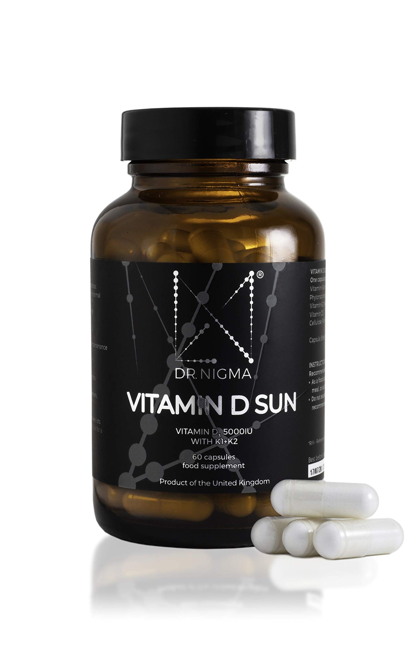 DR. NIGMA Vitamina D cápsulas vegetales paquete frontal
