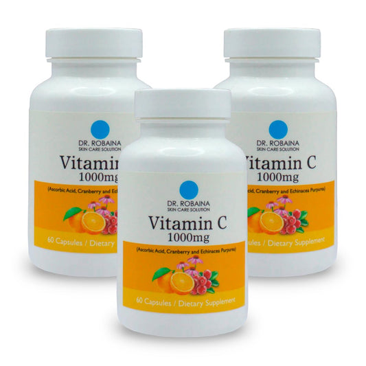 Dr Robaina vitamina c 1000 mg suplemento inmunidad 60 cápsulas