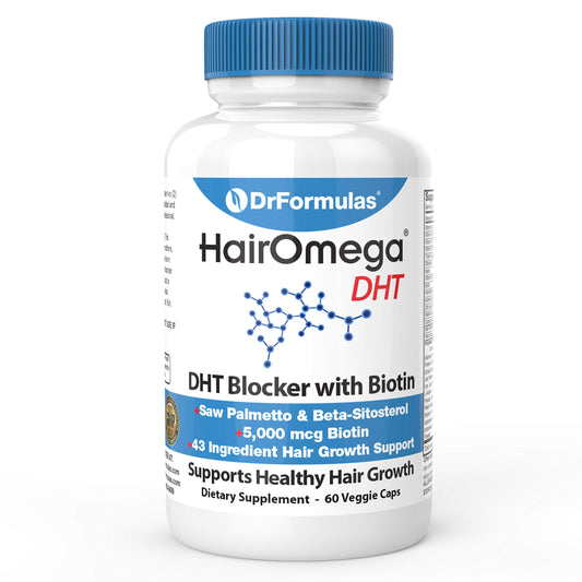 DrFormulas HairOmega suplementos para cabello 30 días
