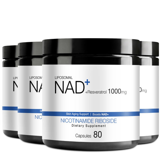 Botella de suplemento NAD+ Nicotinamida Ribósido Resveratrol DUCRKACS