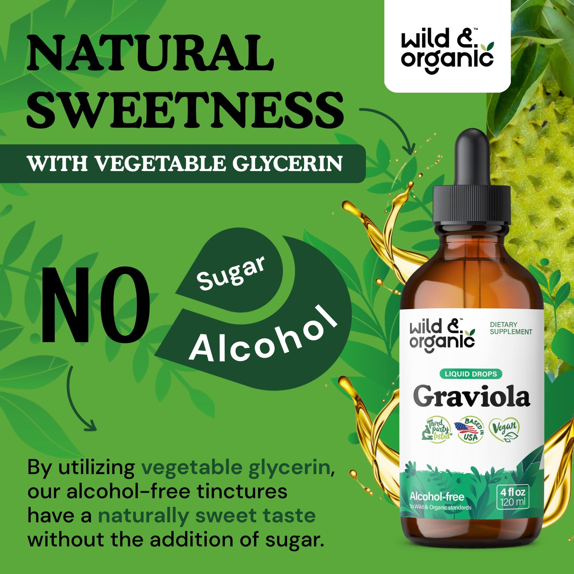 Dulzura natural con glicerina vegetal, sin azúcar ni alcohol