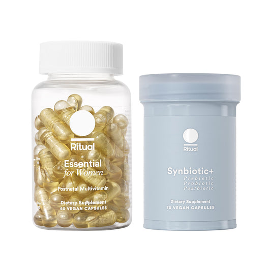 Dúo postnatal Ritual multivitaminas y salud intestinal,Synbiotic+