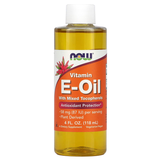 E Líquido con antioxidantes Now Foods - Botella de 4 oz.