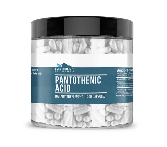 Earthborn Elements Ácido Pantoténico 200 cápsulas frasco