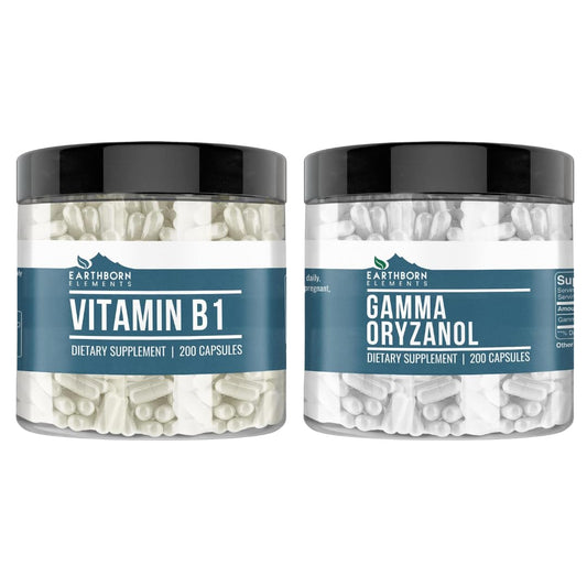 Earthborn Elements suplemento vitamina b1 gamma oryzanol frasco