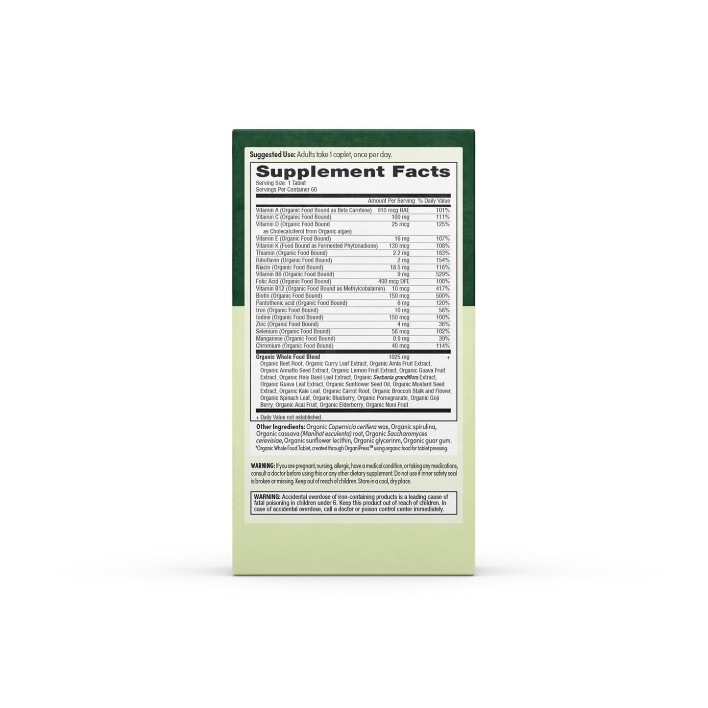 EarthFirst Multivitamínico Orgánico - Promesa de calidad